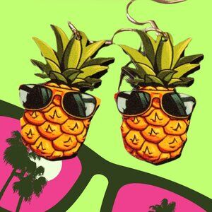 Pineapple earrings